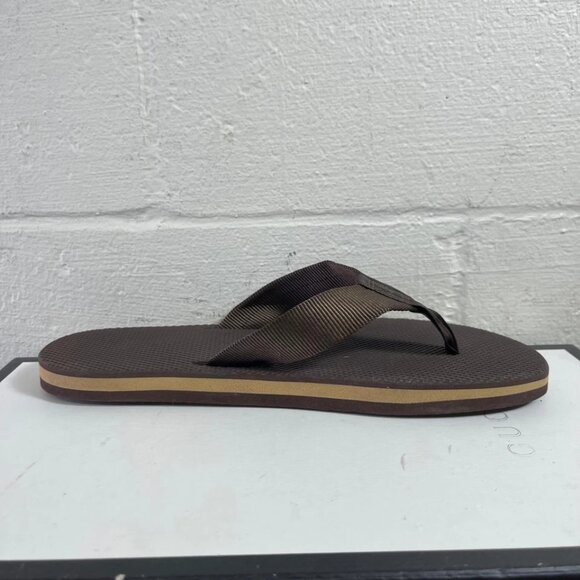 Rainbow Brown Sandals Thong Flip Flop Slip On Men's Size 9 - Picture 2 of 7